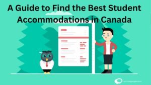 "Image displaying diverse student housing options in Canada, showcasing apartments and dormitories, representing the guide to finding the best student accommodations in Canada."
