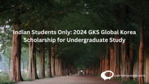 Indian Students Only: 2024 GKS Global Korea Scholarship for Undergraduate Study