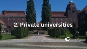 2.Private universities