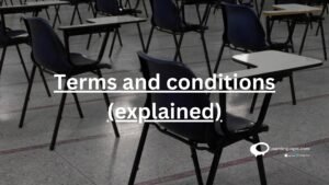 Terms and condition