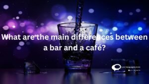 What are the main differences between a bar and a cafe ?