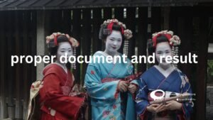 proper document and result