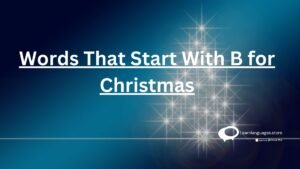 words that start with B for Christmas