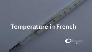 Temperature in French
