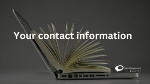 Your contact information